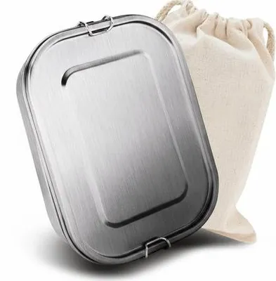 Produktbild von Famanu Lunchbox aus hochwertigem Edelstahl – 1400ml, mit Fächern und dichtem Verschluss