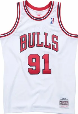 Produktbild von Mitchell & Ness Tshirts Nba Chicago Bulls Dennis Rodman Swingman, SMJYAC18079CBUWHIT97DRD, Größe: 173