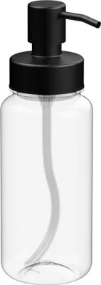 Produktbild von Seifenspender "Deluxe" 0 transparent/schwarz
