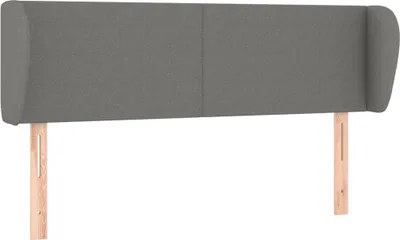 Produktbild von vidaXL Kopfteil mit Ohren Dunkelgrau 147x23x78/88 cm Stoff