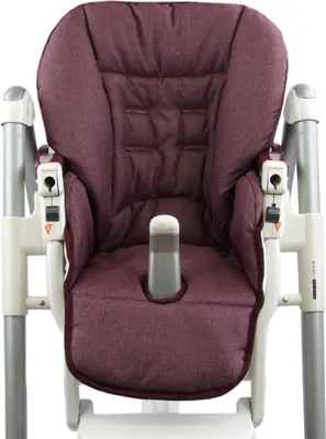 Produktbild von BAMBINIWELT Ersatzbezug, Sitzkissen, Bezug für Peg-Perego-Prima-Pappa-Diner bordeaux meliert
