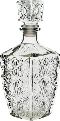 Produktbild von Karaffe Flasche Whiskykaraffe Cognacflasche Glaskaraffe Whisky Dekanter 0,9 L