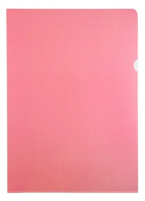 Produktbild von Sichthüllen A4 120 my genarbt rot - 100 Sichthüllen
