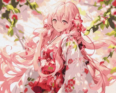 Immagine prodotto di Dipingere con i numeri Immagini per dipingere - Signora nel giardino delle Anime 50x40 cm
