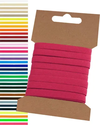 Produktbild von 5m Gummiband 6,6mm Gummilitze Wäschegummi elastisches Band Wäscheband