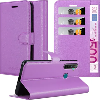 Obrázek produktu pro Cadorabo Case for Realme 5 PRO / Realme Q Protective Case in Purple Pouzdro na mobilní telefon s magnetickým zavíráním