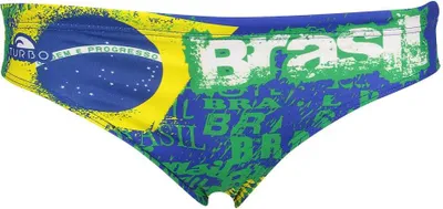 Image de Slip de bain Turbo Happy Brazil Multicolore M Homme Multicolore M