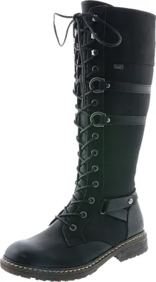 Produktbild von Rieker Damen 94732-00 Stiefel Schnürstiefel Langschaft Warmfutter, Größe:37 EU, Farbe:Schwarz