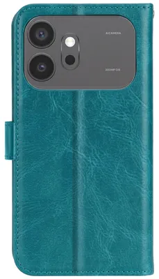 Produktbild von Mayaxess, Klapphülle für Honor 600 / 600 Pro mit Standfunktion und Handschlaufe, Türkis