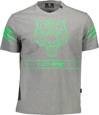 Produktbild von Plein Sport Herren KURZARM-T-SHIRT Grau TIPS102_096AD91_GRIGIO94GR : Größe - S Größe: S