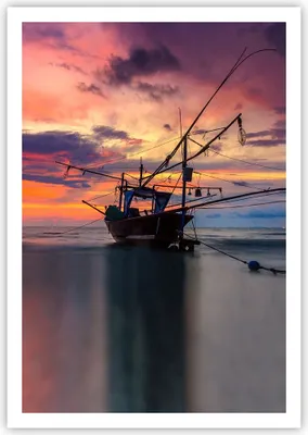 Produktbild von Poster - Poster ohne Rahmen - Asien Boot Kutter - 70x100 cm - Wand Bild - Wanddeko - Wandbilder - Kunstposter - Wandposter - Bilder - Kunstdruck - Wanddekoration - Wandbild - P2XPA70x100-4144