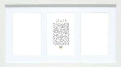 Obrázek produktu pro Galerijní rám S66KA6 dřevo bílá 3 fotografie 13x18 cm