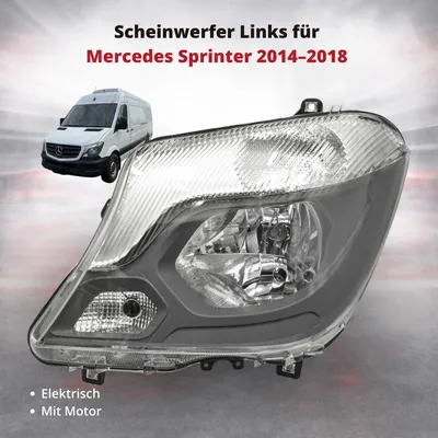 Produktbild von Scheinwerfer Frontscheinwerfer Links für Mercedes Sprinter 2014–2018 | elektrisch | OEM A9068202361