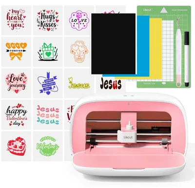 Immagine prodotto di Plotter rosa - Plotter - Tagliacarte per vinile - Tagliacarte - Macchina da taglio - Dimensioni: 21 x 16,6 x 11,5 cm