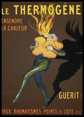 Produktbild von Plakat 50x70cm Le Thermogène, Cappiello Vintage für das Wohnzimmer