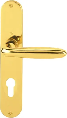 Produktbild von HOPPE Langschild-Garnitur Verona Messing poliert M151/302 - 6991103