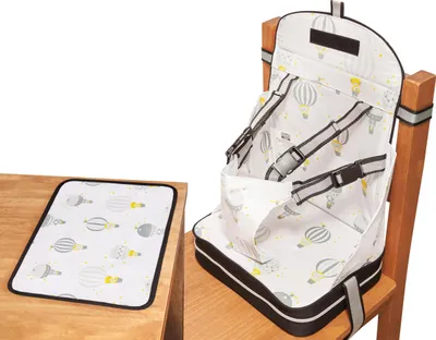 Obrázok produktu pre Podsedák Polar Gear s podložkou pre deti, bez BPA, umývateľný, opakovane použiteľný a skladací, s 5-bodovými bezpečnostnými pásmi