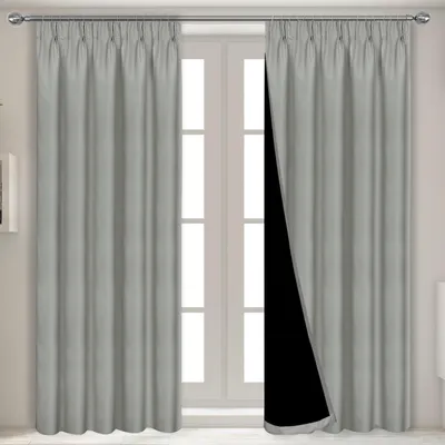 Produktbild von Verdunkelungsrollos – 140 x 240 cm – Grau – 2 Stück