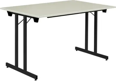 Produktbild von Klapptisch BxHXT 1400x740x800mm 19mm grau/schwarz
