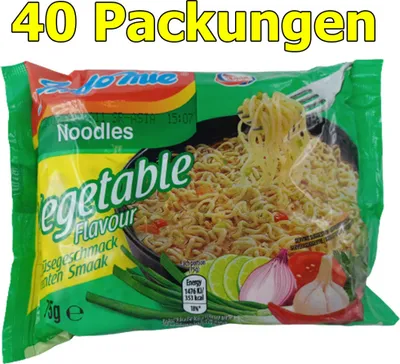 Produktbild von Indomie Vegetable 40er Pack (40 x 75g) instant Nudeln asiatisches Nudelgericht