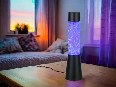 Produktbild von Coole RGB Farbwechsel Tischlampe Dekoleuchte USB & Batterie betrieben, Höhe 33cm