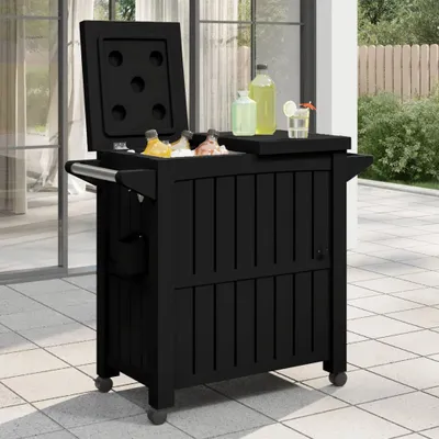 Produktbild von The Living Store 3-in-1 Servierwagen Schwarz Polypropylen