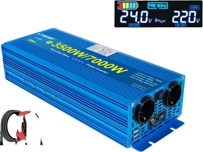 Produktbild von Wechselrichter, reine Sinuswelle, hohe Umwandlungseffizienz, 7000W 24V-220V