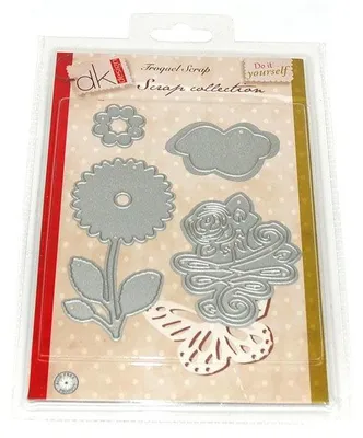 Immagine prodotto di Set di timbri per scrapbooking con motivi floreali, modello 2501095