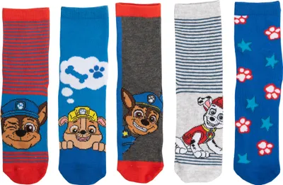 Produktbild von Paw Patrol Socken für Jungen Kinder Sneaker Kindersocken Söckchen Mehrfarbig Bunt (5er Pack), Größe:31-34