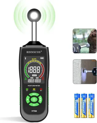 Produktbild von Feuchtigkeitsmesser Wand Feuchtigkeits-Detector mit Licht, Auto-Kalibrierung