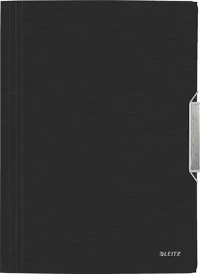 Produktbild von Leitz Style 3-Flap, A4, Polypropylen (PP), Schwarz, 150 Blätter, 80 g/m², Gummiband