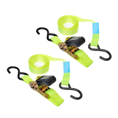 Produktbild von ProPlus Spanngurt mit Ratsche + 2 Haken 2-er Set 5 m 320204