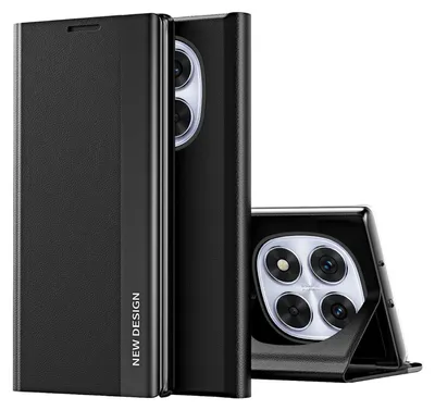Immagine prodotto di Per Xiaomi Redmi Note 14 Pro 5G Design Rivestimento in Pelle finta placcato nero