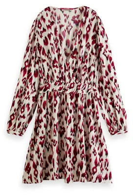 Productafbeelding van Scotch & Soda jurk met wikkeleffect