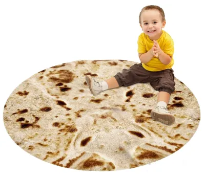 Productafbeelding van Grappige Burrito Deken van Fleecemateriaal