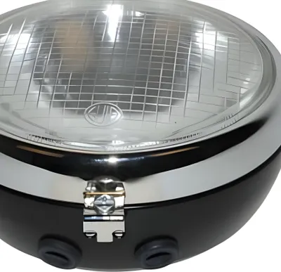 Image de BestPrice Phare rond 170 noir avant compatible avec Kreidler 517/mod529