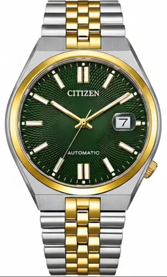 Obrázek produktu pro Citizen Tsuyosa NK0024-54X: Elegantní pánské automatické hodinky se zeleným ciferníkem, nerezová ocel