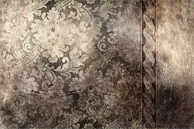 Produktbild von Wallario selbstklebendes Poster - Schnörkelmuster in dunkelbraun, Größe: 61 x 91,50 cm