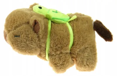 Produktbild von Capybara mit Schildkröte Plüschtier Schwanzwedelnd 16 cm