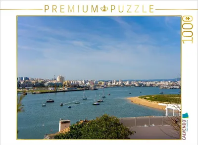 Produktbild von CALVENDO Puzzle Segelboote im Hafen von Portimão | 1000 Teile Lege-Größe 64x48cm Foto-Puzzle für glückliche Stunden