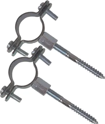 Produktbild von Kirchhoff Rohrschelle 20 - 26 mm mit Stockschraube M8 x 80 mm, 2-er Set, Schlauchschelle, Befestigungsschelle