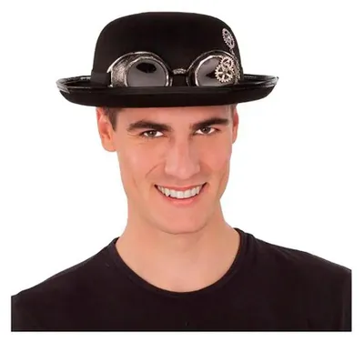 Immagine prodotto di Cappello Steampunk nero 59 cm per bambini Nero 59 cm