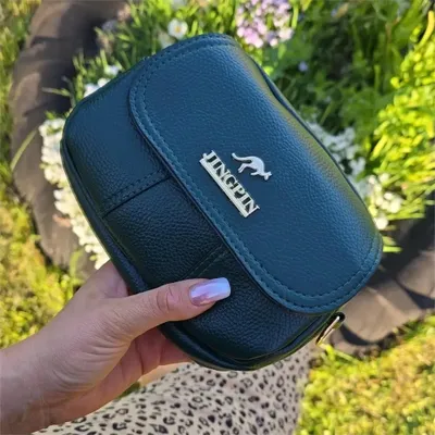 Produktbild von EDIBAZZAR | Leder Umhängetasche Damentasche grün