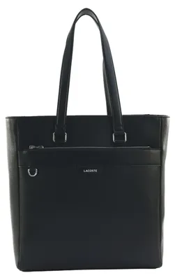Image de LACOSTE sac shopper sac à épaule pour ordinateur portable Tote Bag Noir