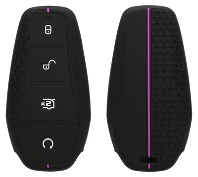 Produktbild von kwmobile Schlüsselhülle für BYD Atto 3 / Sealion / Han / Tang / Dolphin/Seal Hülle - Autoschlüssel Schlüssel Hülle aus Silikon - Schlüsseletui in