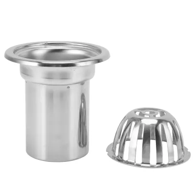 Immagine prodotto di Tetto pavimento scarico in acciaio inox non bloccando Balcone Outdoor pioggia secchio drenaggio parti rotonde (3in)