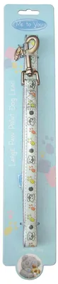 Image de Me to You Elropet Laisse pour chien avec imprimé pattes Bleu Taille L 120 x 2 cm
