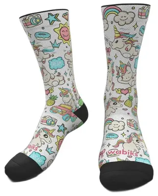 Image de Chaussettes Wabiks Fantasía Crew, blanc, pointures 39-42, blanc, pointures 39-42