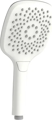 Produktbild von Primaster Handbrause 3 Strahlarten Water Flow quadratisch weiß mit Wasserspareinsatz