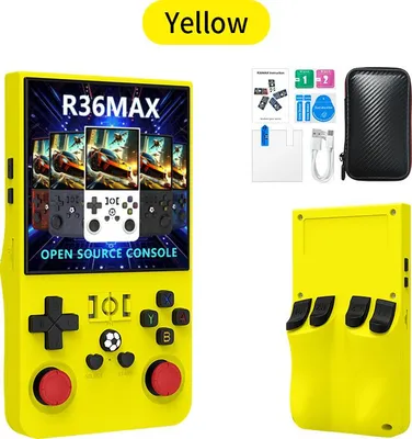 Retro-Handheld-Konsole R36MAX - über 18.000 klassische Spiele, 4,0-Zoll-IPS-Display, Linux, 64 GB Speicher 720 x 720 Auflösung